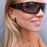 Classic Dome Hoops 18K Guldbelagt 15mm