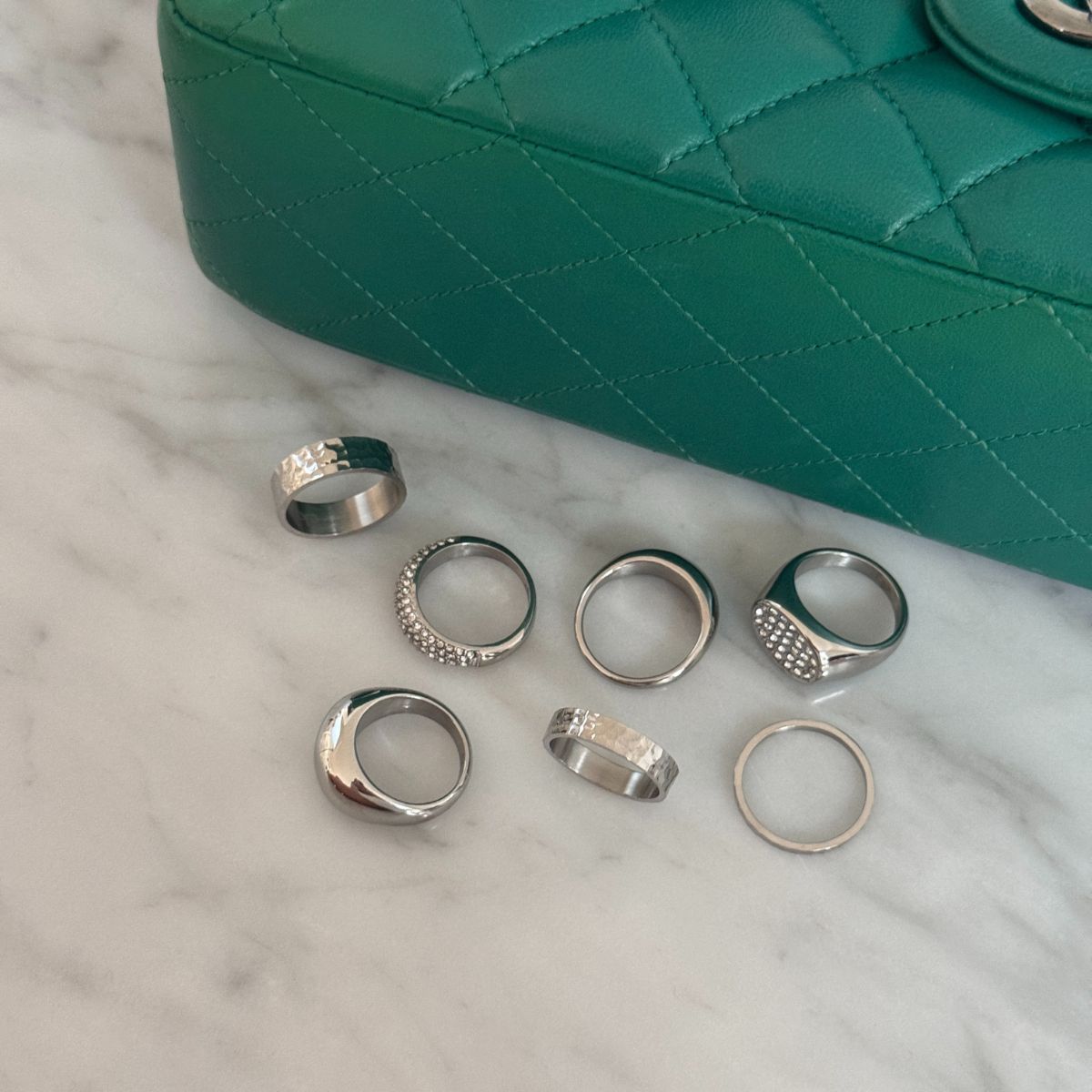 Dome Ring Sølvfarvet