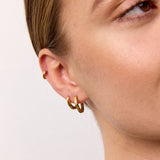 Sun Kiss Creoler 18K Guldbelagt 10mm