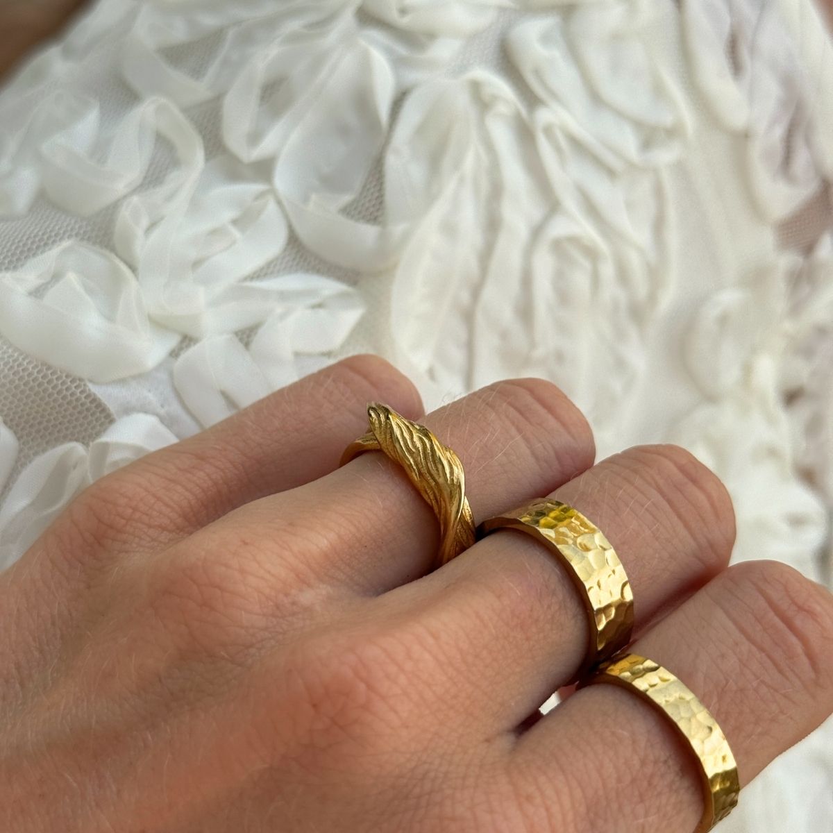 Wind Loop Ring 18K Guldbelagt
