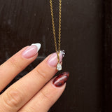 Teardrop Krystal Vedhæng 18K Guldbelagt