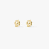 Classic Bogstav Stud Øreringe 18K Guldbelagt Mini