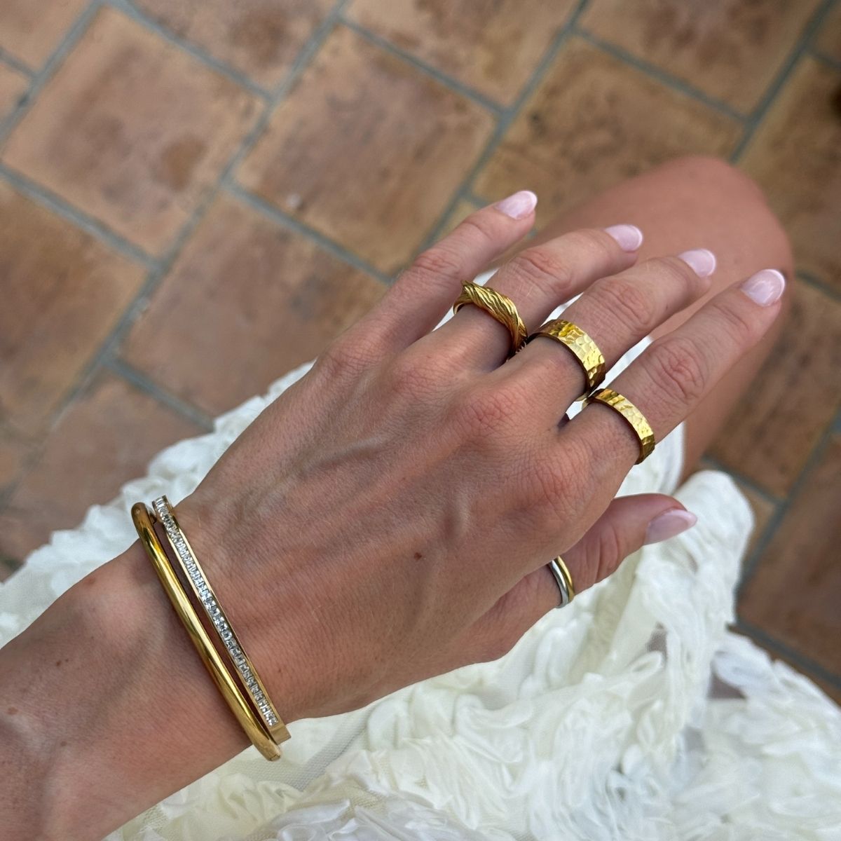 Wind Loop Ring 18K Guldbelagt