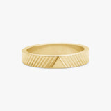 Sun Kiss Band Ring 18K Guldbelagt 4mm