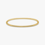 Oval Dome Bangle Lille 18K Guldbelagt