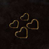 Heart Krystal Creoler 18K Guldbelagt Lille
