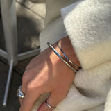 Flad Slange Armbånd Sølvfarvet 2mm