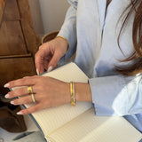 Eternity Krystal Ring 18K Guldbelagt