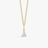 Teardrop Krystal Vedhæng 18K Guldbelagt
