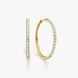 Classic Krystal Creoler 18K Guldbelagt 25mm