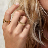 BOSS Signet Ring 18K Guldbelagt