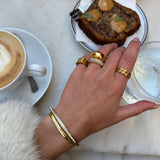 Dome Ring 18K Guldbelagt