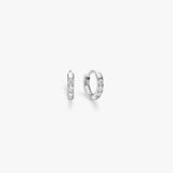 Classic Krystal Creoler Sølvfarvet Helix 6mm