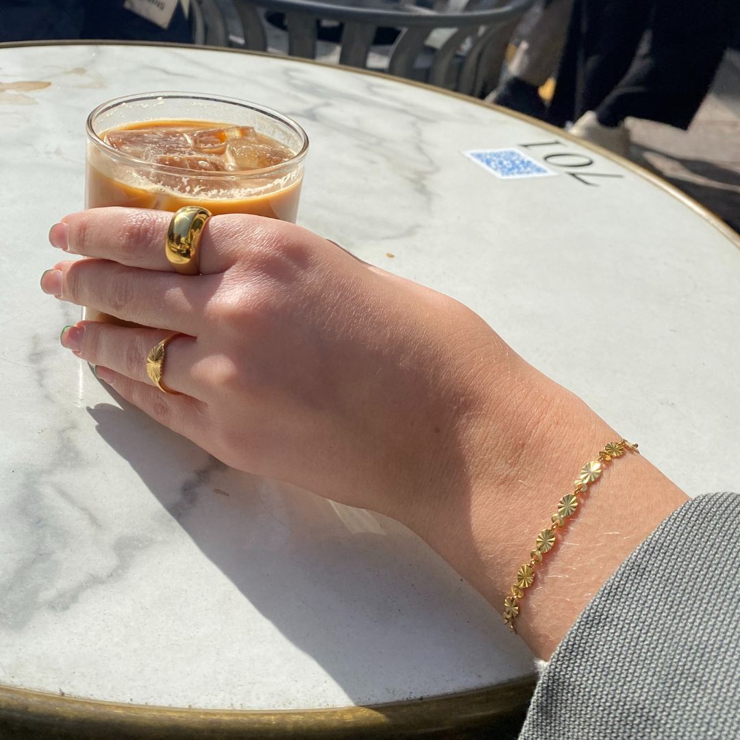 Sun Kiss Sæt 18K Guldbelagt