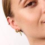 Scoria Creoler 18K Guldbelagt 10mm