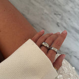 Dome Ring Sølvfarvet