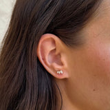 Trinity Krystal Stud Øreringe 18K Guldbelagt