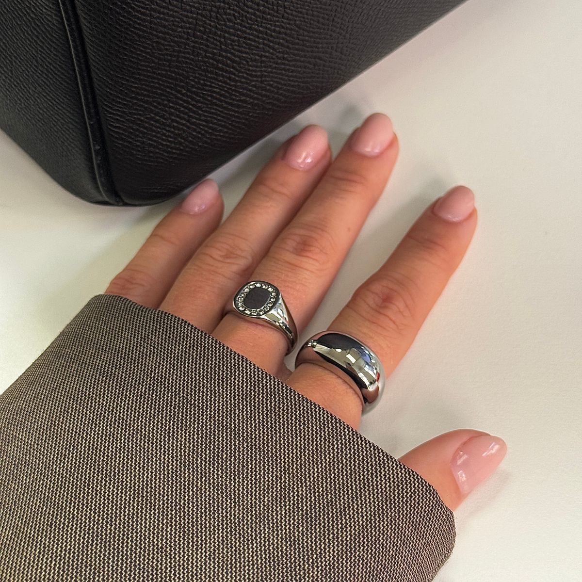 Dome Ring Sølvfarvet