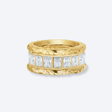 Scoria & Eternity Ringe 18K Guldbelagt Sæt