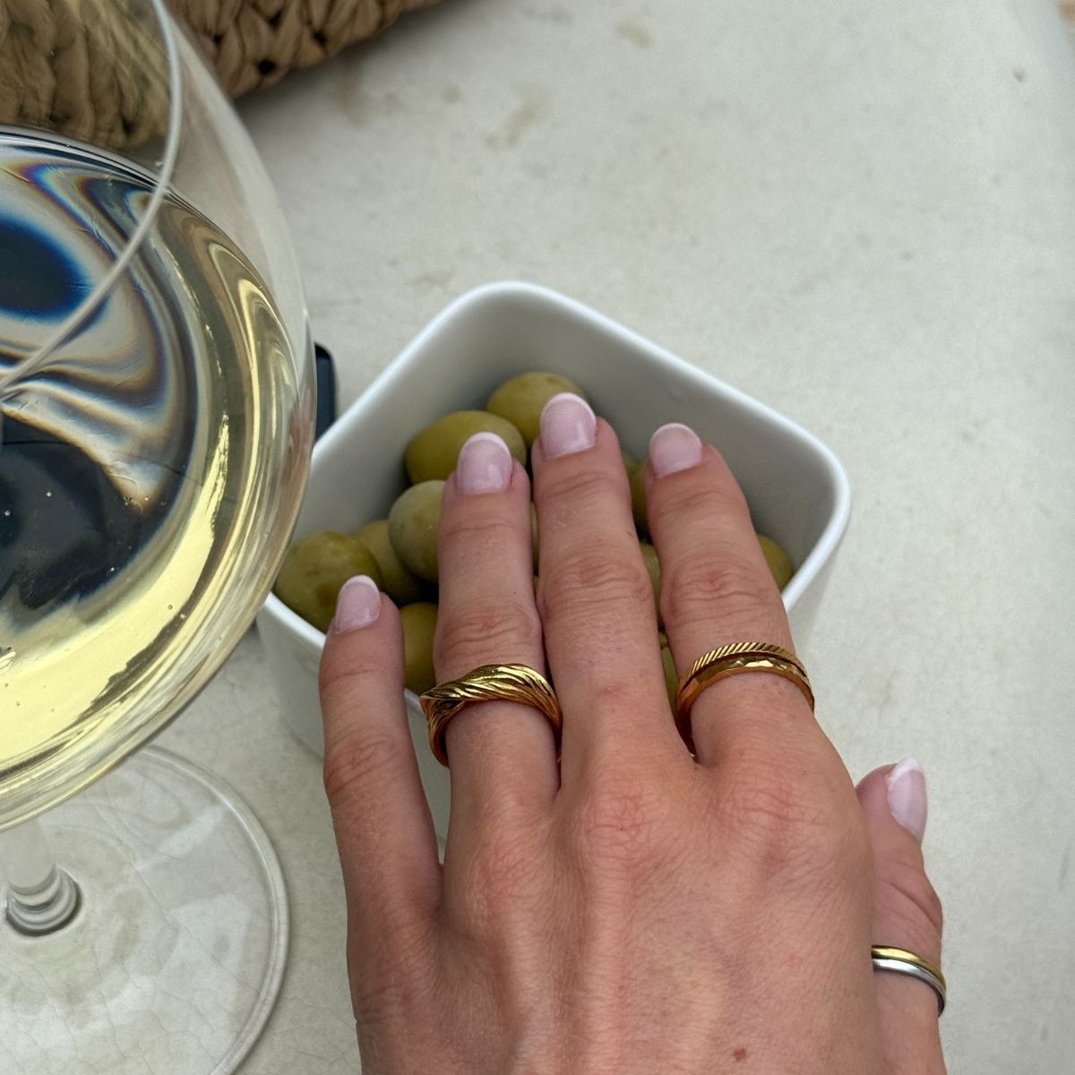 Wind Loop Ring 18K Guldbelagt
