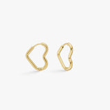 Heart Classic Creoler 18K Guldbelagt Lille