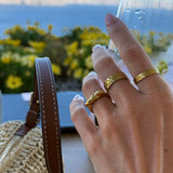 Wind Classic Loop Ring 18K Guldbelagt