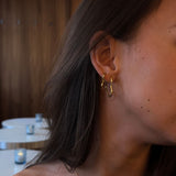 Heart Classic Creoler 18K Guldbelagt Stor