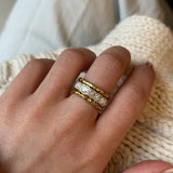 Eternity Krystal Ring 18K Guldbelagt