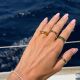 Wind Classic Loop Ring 18K Guldbelagt