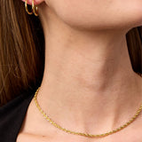 Rope Choker 18K Guldbelagt 3mm