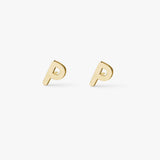 Classic Bogstav Stud Øreringe 18K Guldbelagt
