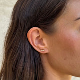 Glow Krystal Stud Øreringe 18K Guldbelagt