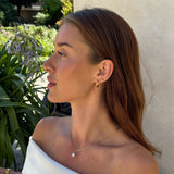 Sun Kiss Clover Stud Øreringe 18K Guldbelagt