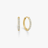Classic Krystal Creoler 18K Guldbelagt 12mm