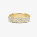 Krystal Band Ring 18K Guldbelagt 6mm
