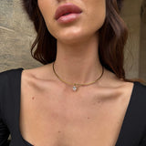 Teardrop Krystal Choker 18K Guldbelagt