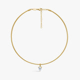 Teardrop Krystal Choker 18K Guldbelagt