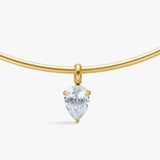 Teardrop Krystal Choker 18K Guldbelagt