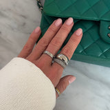 Dome Ring Sølvfarvet