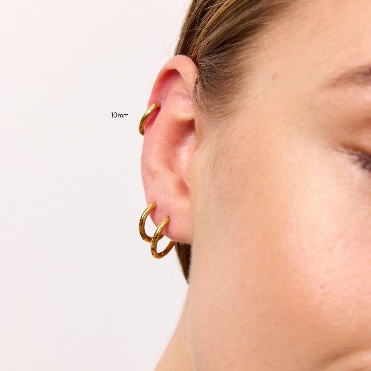 Camilla Krøyer Jewellery Classic Creoler 18K Guldbelagt 10mm i helix