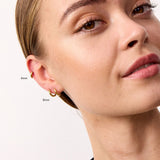 Classic Creoler 18K Guldbelagt Helix 6mm og 8mm