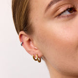 Classic Creoler Sølvfarvet Helix 6mm