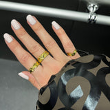 Sun Kiss Eternity ring 18K guldbelagt 3mm Camilla Krøyer Jewellery