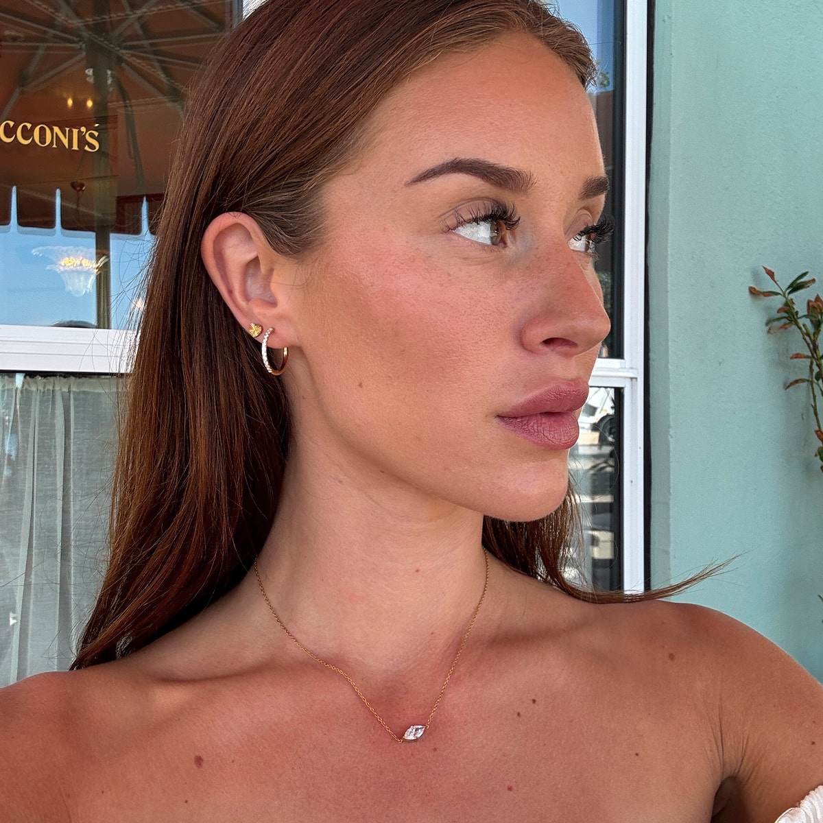 Sun Kiss Heart Stud Øreringe 18K Guldbelagt Camilla Krøyer Jewellery
