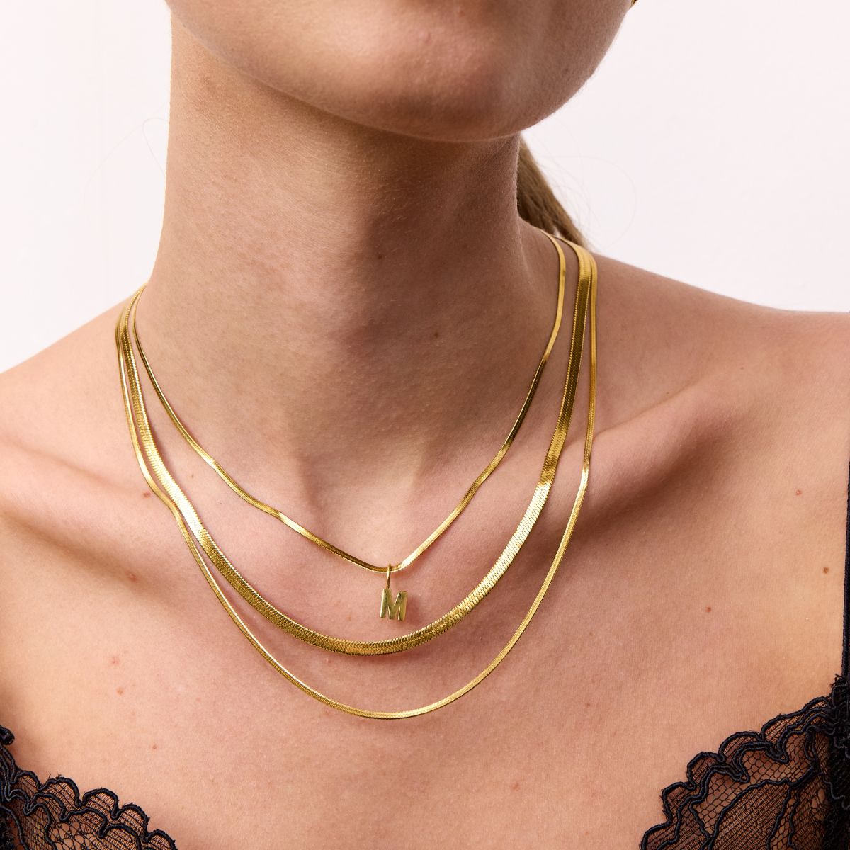 Flad Slangekæde 18K Guldbelagt 2mm Camilla Kroeyer Jewellery 03