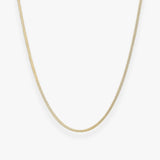 Flad Slangekæde 18K Guldbelagt 2mm Camilla Kroeyer Jewellery