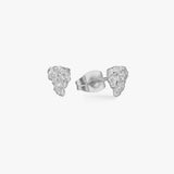 Scoria Rock Studs Sølvfarvet