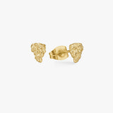 Scoria Rock Studs 18K Guldbelagt