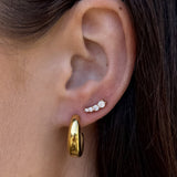 Classic Dome Hoops 18K Guldbelagt 15mm