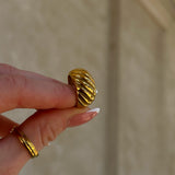 Twist Dome Ring 18K Guldbelagt